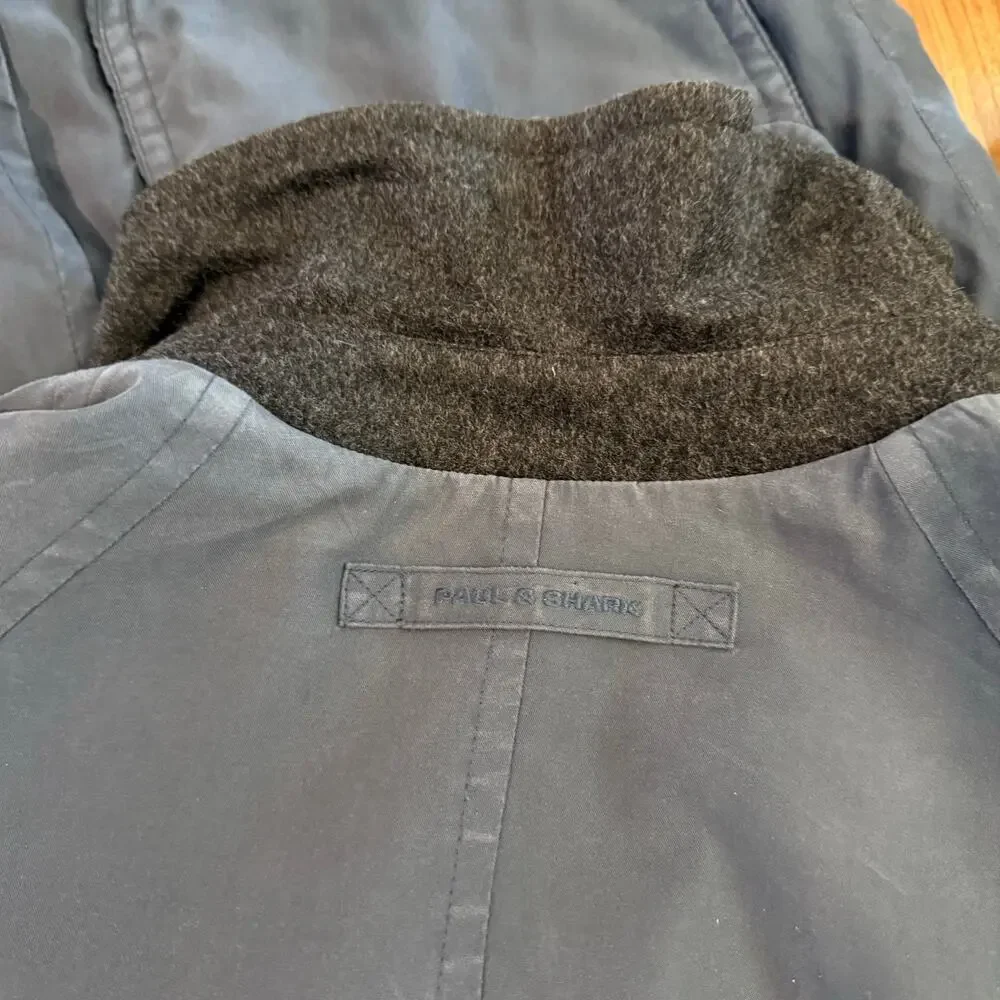 Paul and Shark Jacket Size L Yachting Reversible Gray Wool Alpaca Field Chore